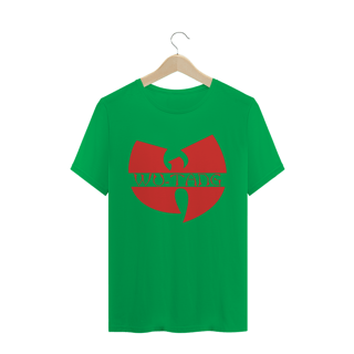 Nome do produtoCamiseta de Malha Quality Wu Tang Clan Logo Texto Tradicional Vermelho