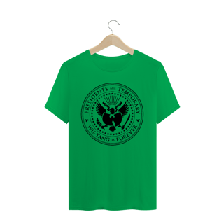 Nome do produtoCamiseta de Malha Quality Wu Tang Clan  Presidents Are Temporary Logo Black