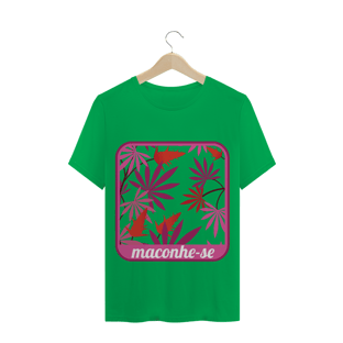 Nome do produtoT-Shirt Maconhe-se Rosa