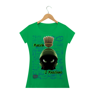 Nome do produtoMarvin O Marciano! Camisa Feminina Baby Long Quality