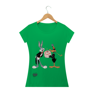 Nome do produtoPernalonga e Patolino! Camisa Feminina Baby Long Quality