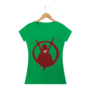 Nome do produtoCamiseta Baby Long Feminina - V de Vingança