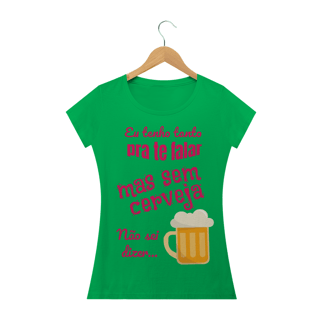 Nome do produto Camiseta Baby Long Quality Estampa Frase - Eu tenho tanto pra te falar mas sem cerveja não sei dizer...