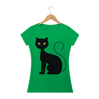 Nome do produto Camiseta Quality Estampa Gato Preto
