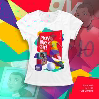 Nome do produto Soccer - Play Like a Girl (baby long)