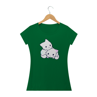 Nome do produtoCamisa Feminina Gatos Fofos +Cores