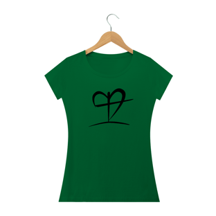 Nome do produtoCamisa Feminina Banca Coração e Cruz +Cores