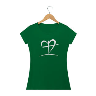Nome do produtoCamisa Feminina Preta Coração e Cruz +Cores