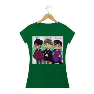 Nome do produto Camiseta Felps, Cellbit e Alanzoka ( Feminina )
