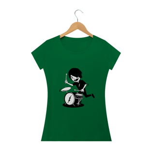 Nome do produtocamiseta feminina baterista