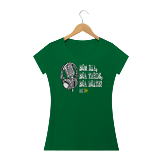 Nome do produto Camiseta Bom dia, boa tarde, boa noite com fone