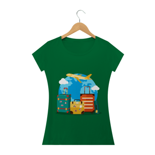 Nome do produtoCamiseta Baby Long Feminina - Travel Time