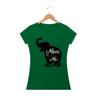 Nome do produto Camiseta Baby Long Quality Estampa Elefante Mom Me