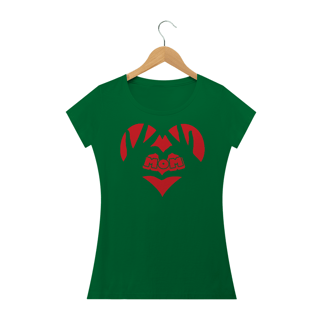 Nome do produto Camiseta Baby Long Quality Estampa Coração Mom