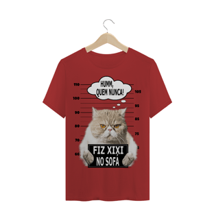 Nome do produtoCat - fiz xixi no sofá / T-shirt estornada