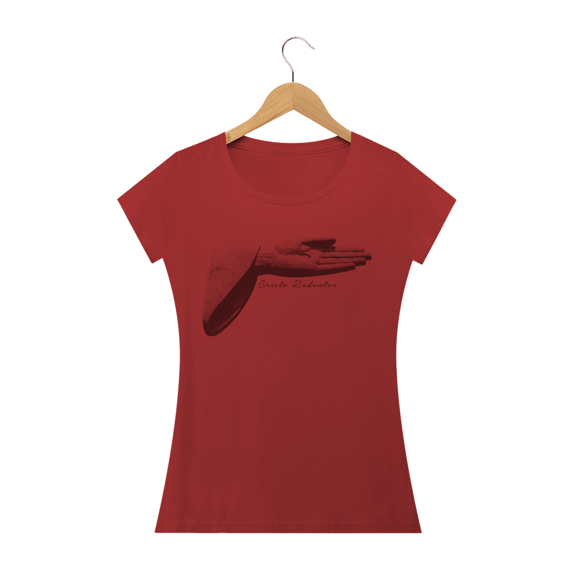 Camiseta Feminina Cristo Redentor braço