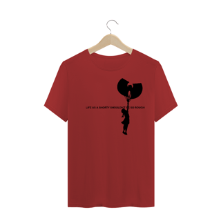 Nome do produtoCamiseta de Malha ESTONADA Pré-Lavada Wu Tang Clan Life as a shorty