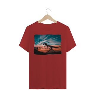 Nome do produto Camiseta Estonada Estampa Passeando com Dinossauro