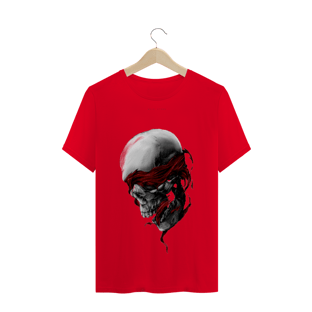 Nome do produtoGray Skull With Red Textile Illustration