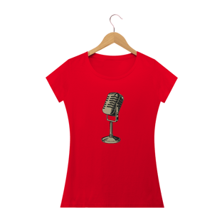 Nome do produtoBaby Look Recording II - preta, branca, azul royal, vermelha.