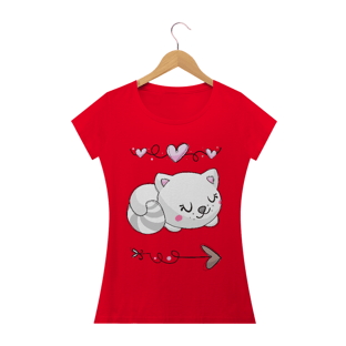 Nome do produtoCamiseta feminina Cat Cute
