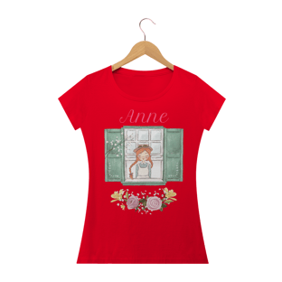 Nome do produtoCamiseta feminina Anne na janela