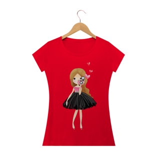 Nome do produtocamiseta menina fotógrafa 