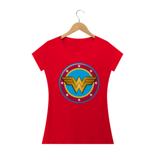 Nome do produtoCamiseta feminina Mulher Maravilha Dourado