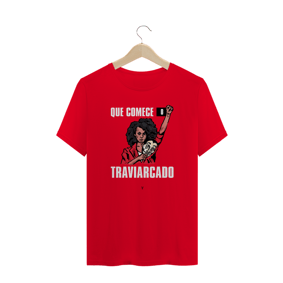 Nome do produto  que comece o traviarcado (camiseta comum vermelha)