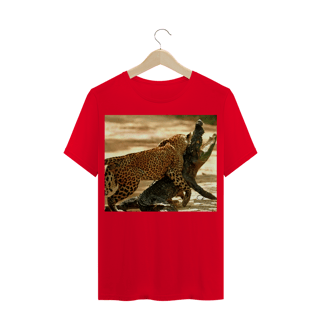 Nome do produto LEOPARDO INDIANO ATACANDO CROCODILO MUGGER