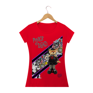 Nome do produtoPunk's Not Dead!!!! Camisa Feminina Baby Long Quality