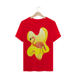 Nome do produto Camiseta Quality Estampa Garça Rosa