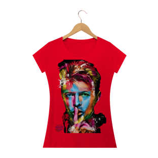 Nome do produtoDavid Bowie! Camisa Feminina Baby Long Quality