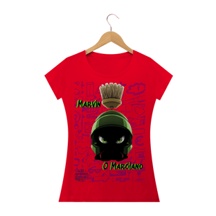 Nome do produtoMarvin O Marciano! Camisa Feminina Baby Long Quality