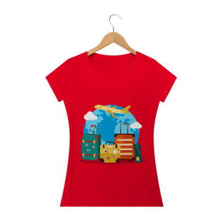 Nome do produtoCamiseta Baby Long Feminina - Travel Time