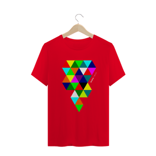 Nome do produtoTriângulos Coloridos, Camiseta Masculina, Bluza.com.br