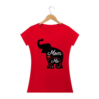 Nome do produto Camiseta Baby Long Quality Estampa Elefante Mom Me