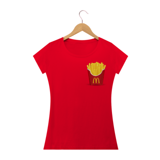 Nome do produto Camiseta Baby Long Quality Batata Frita Do Mc Donalds Tumblr Lanchonete