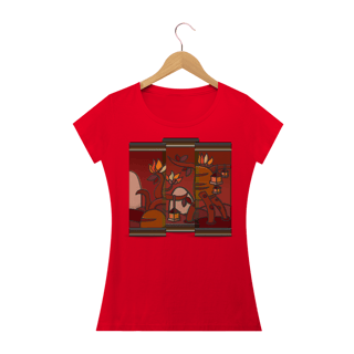Nome do produto Camiseta baby Long Quality Feminina Estampa Quadro Artístico