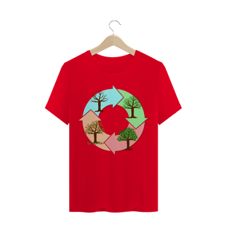 Nome do produto Camiseta Quality Masculina Estampa Ciclo de vida das árvores