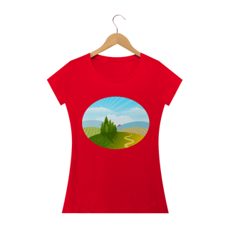 Nome do produto Camiseta Baby Long Quality Estampa Desenho Natureza