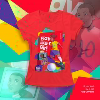 Nome do produto Soccer - Play Like a Girl (baby long)