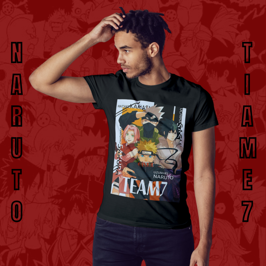 Camisa Time 7 naruto - serie anime