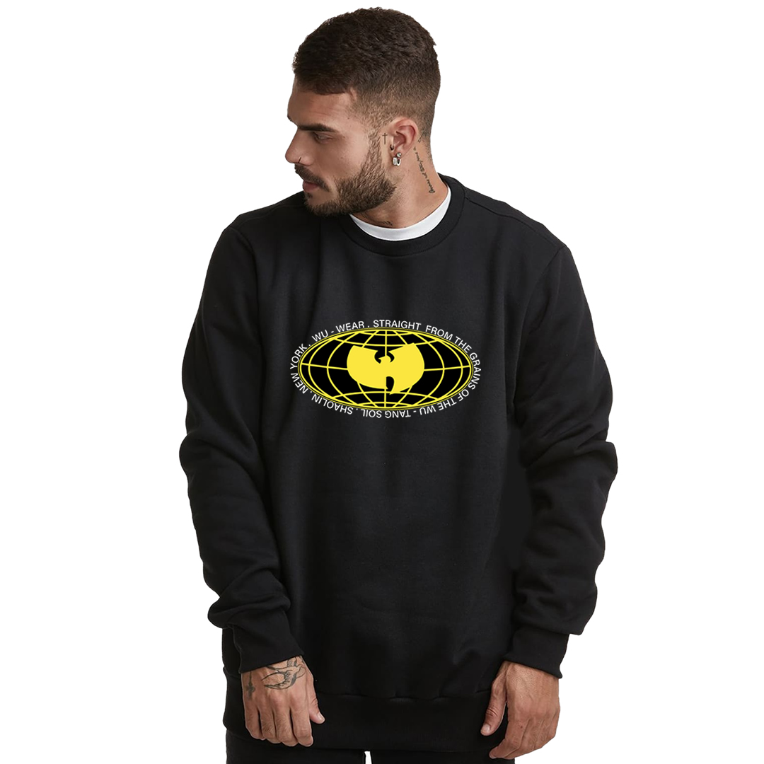 Nome do produto: Moletom Fechado Wu Tang Clan Interior Flanelado Globo