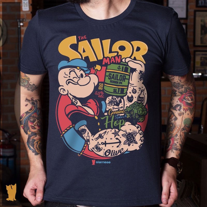 Nome do produto: SIAMESE POPEYE THE SAILOR MAN