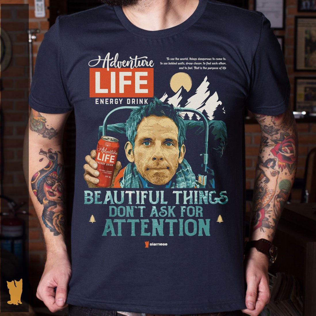Nome do produto: SIAMESE WALTER MITTY ADVENTURE LIFE AZUL MARINHO