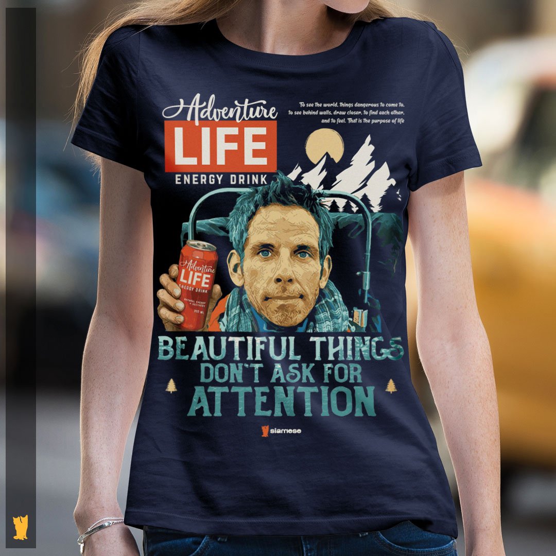Nome do produto: SIAMESE FEMININA WALTER MITTY ADVENTURE LIFE AZUL MARINHO