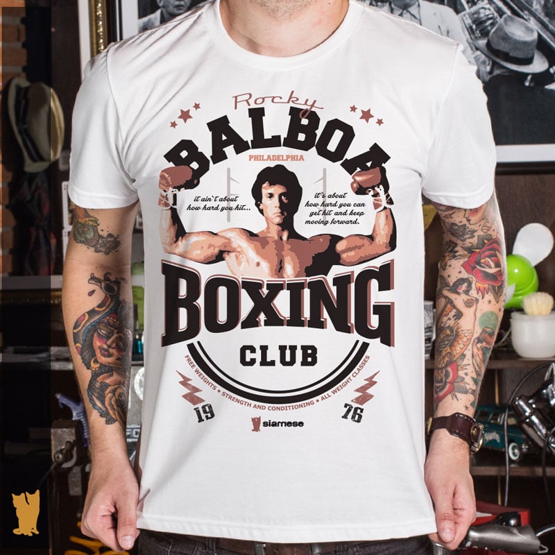 Nome do produto: SIAMESE ROCKY BALBOA BOXING CLUB