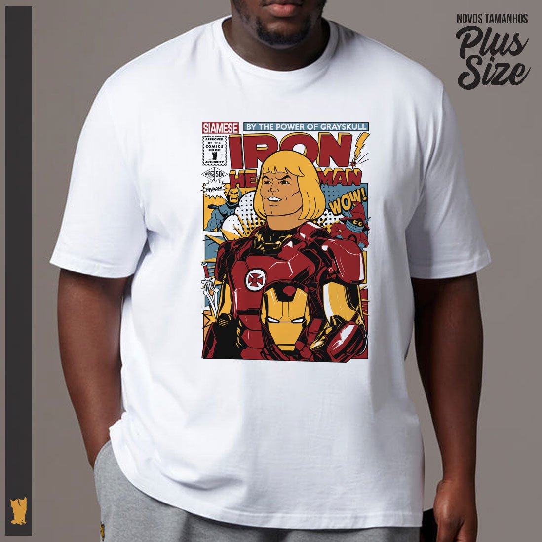 Nome do produto: SIAMESE PLUS SIZE IRON HE-MAN
