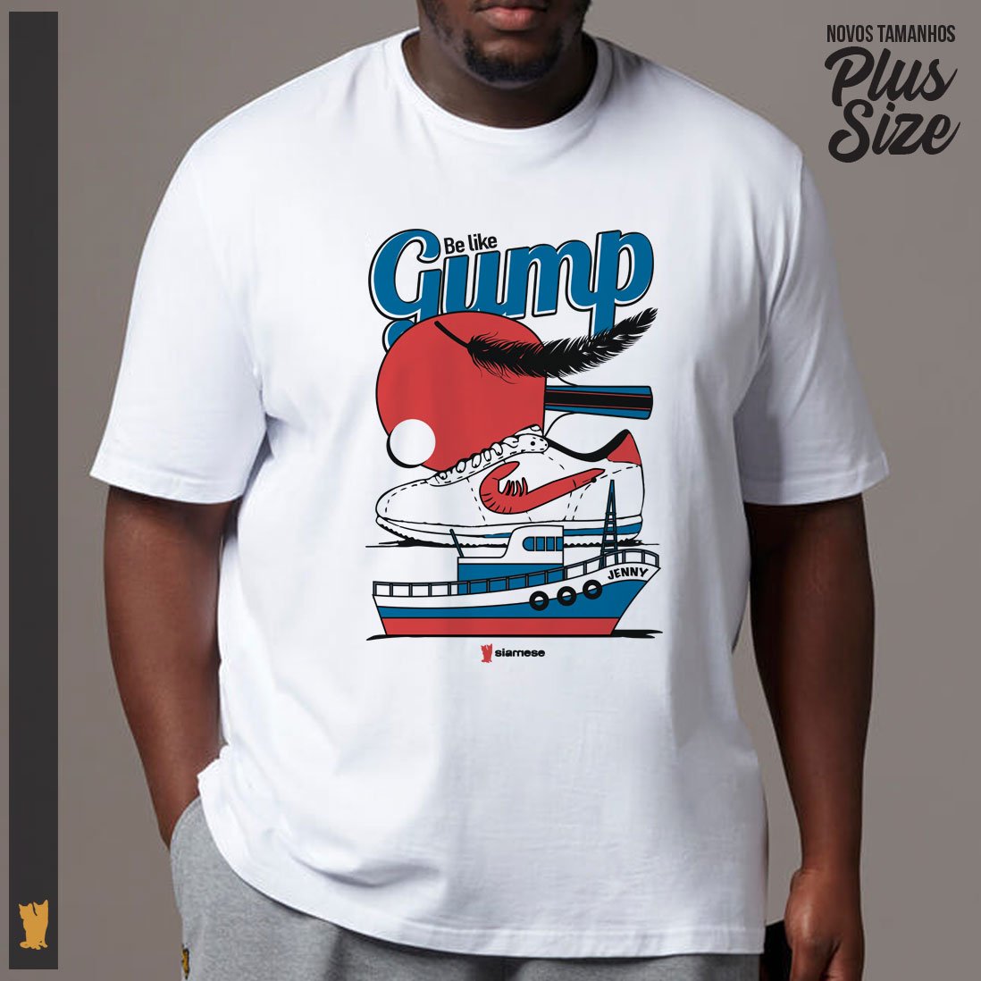 Nome do produto: SIAMESE PLUS SIZE FORREST GUMP